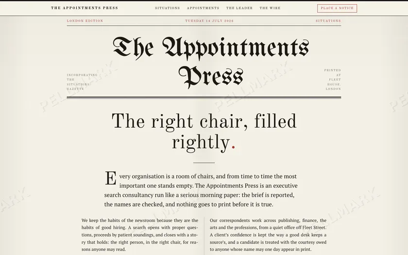 The Appointments Press